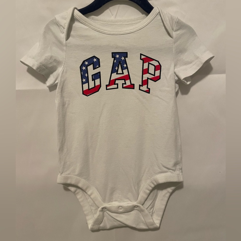 GAP American Flag Onesie 12-18M